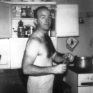 Dad in Kitchen